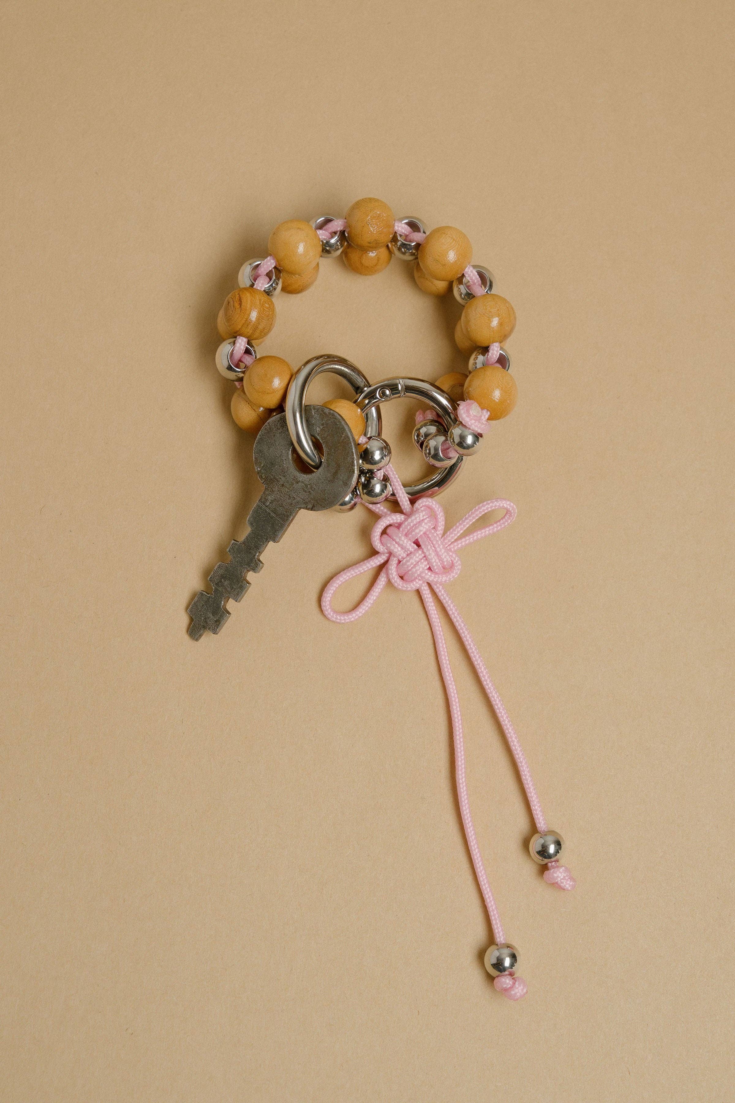 Weave Beaded Loop Keychain Charm