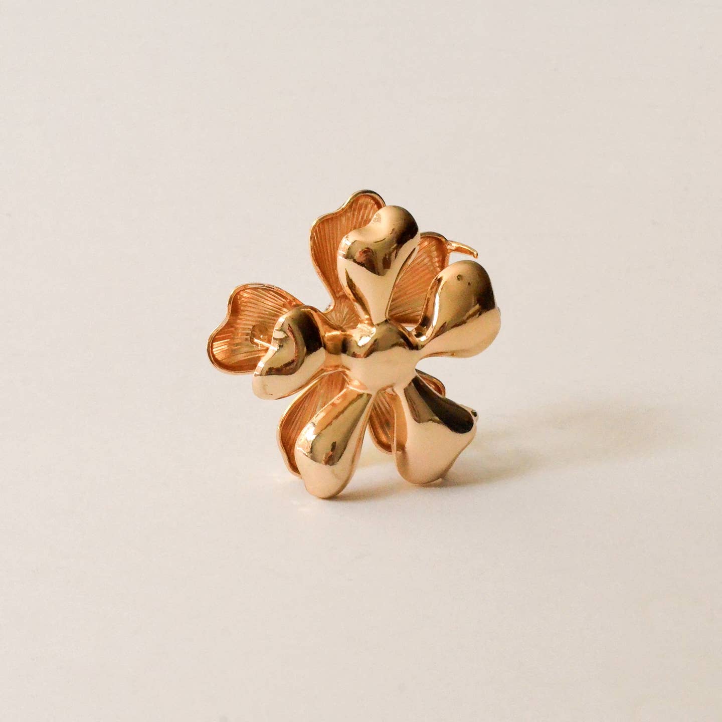Flower Metal Hair Claw Clip
