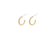 Rope Huggies - Gold Filled