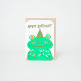 Hoppy Birthday Frog Card