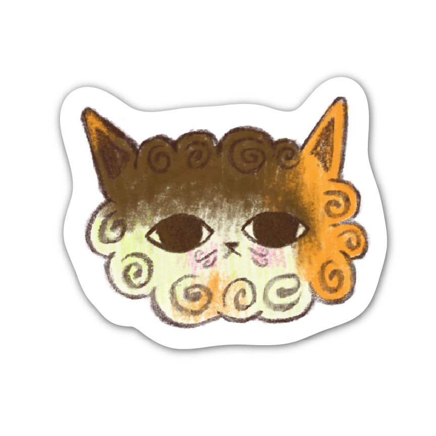 Calico Cat Sticker