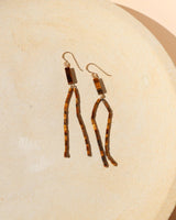 Tiger's Eye Tassel Earrings
