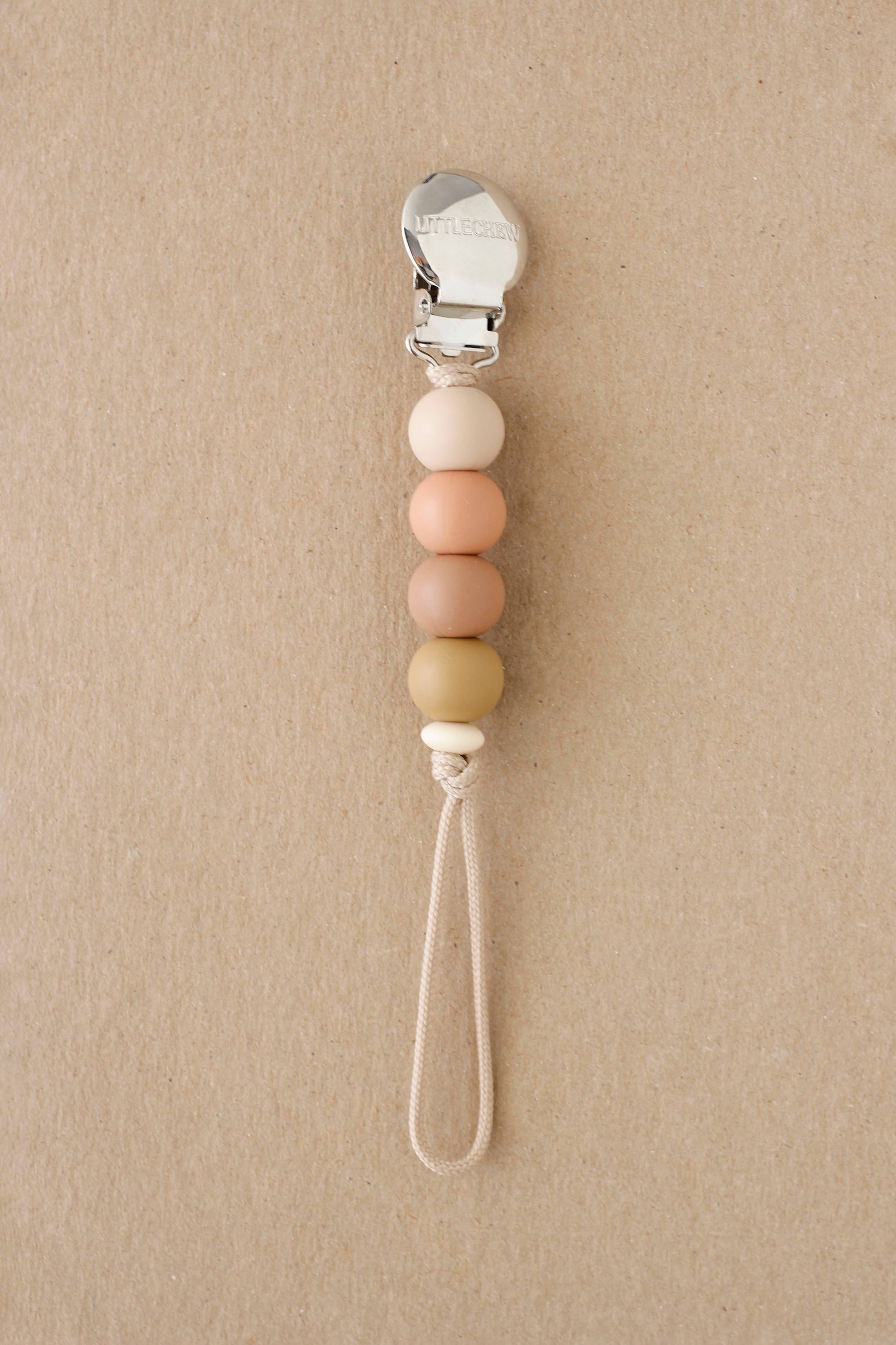Pacifier Clip  - Ali | Persimmon