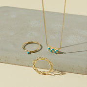 Gold Single Cobble Ring