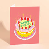 Ichigo Cake Birthday Card