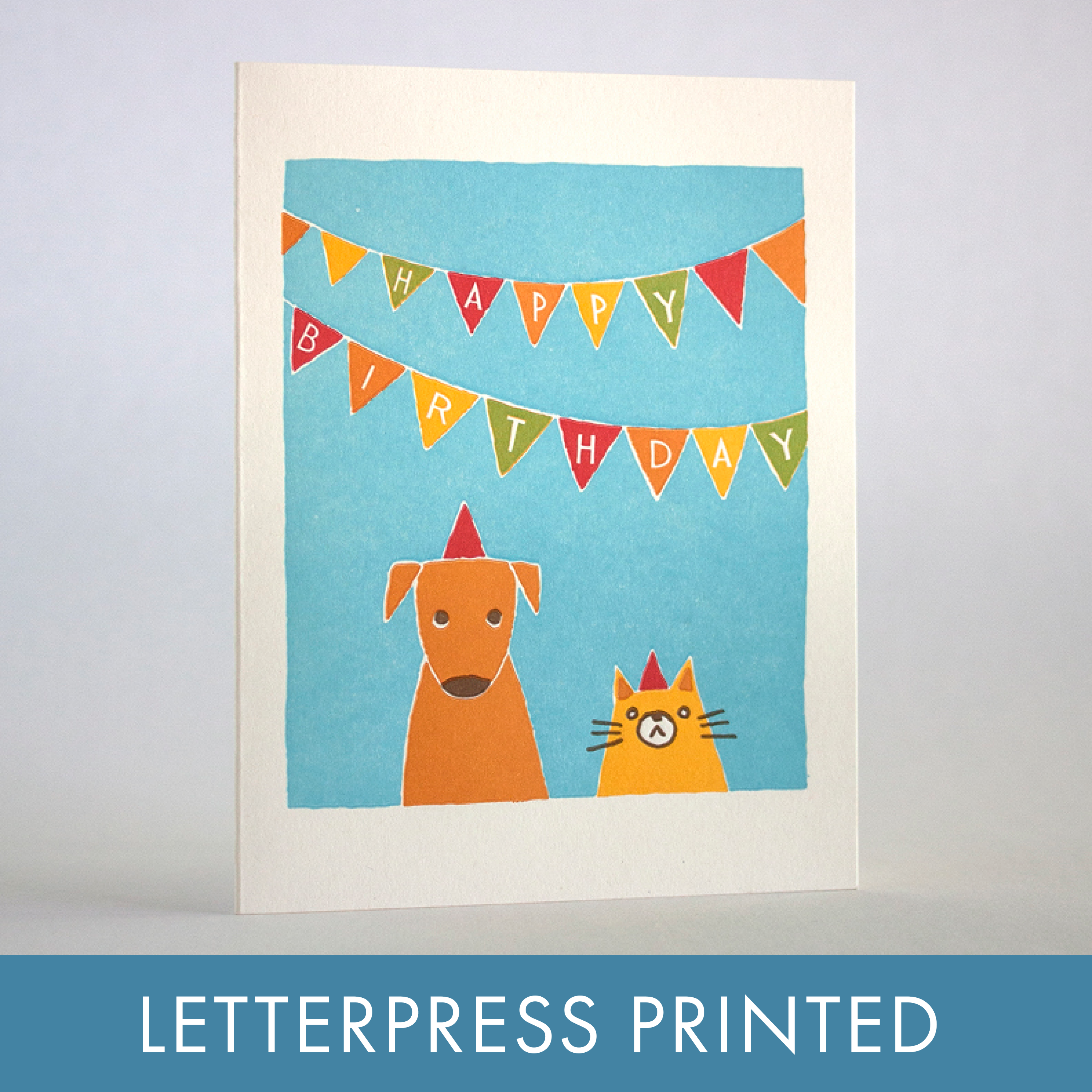 Cat & Dog Bday Card