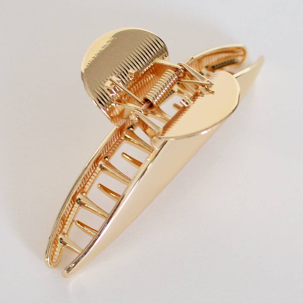 Luna Arc Metal Hair Claw Clip