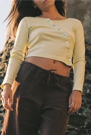 Linen Track Pant