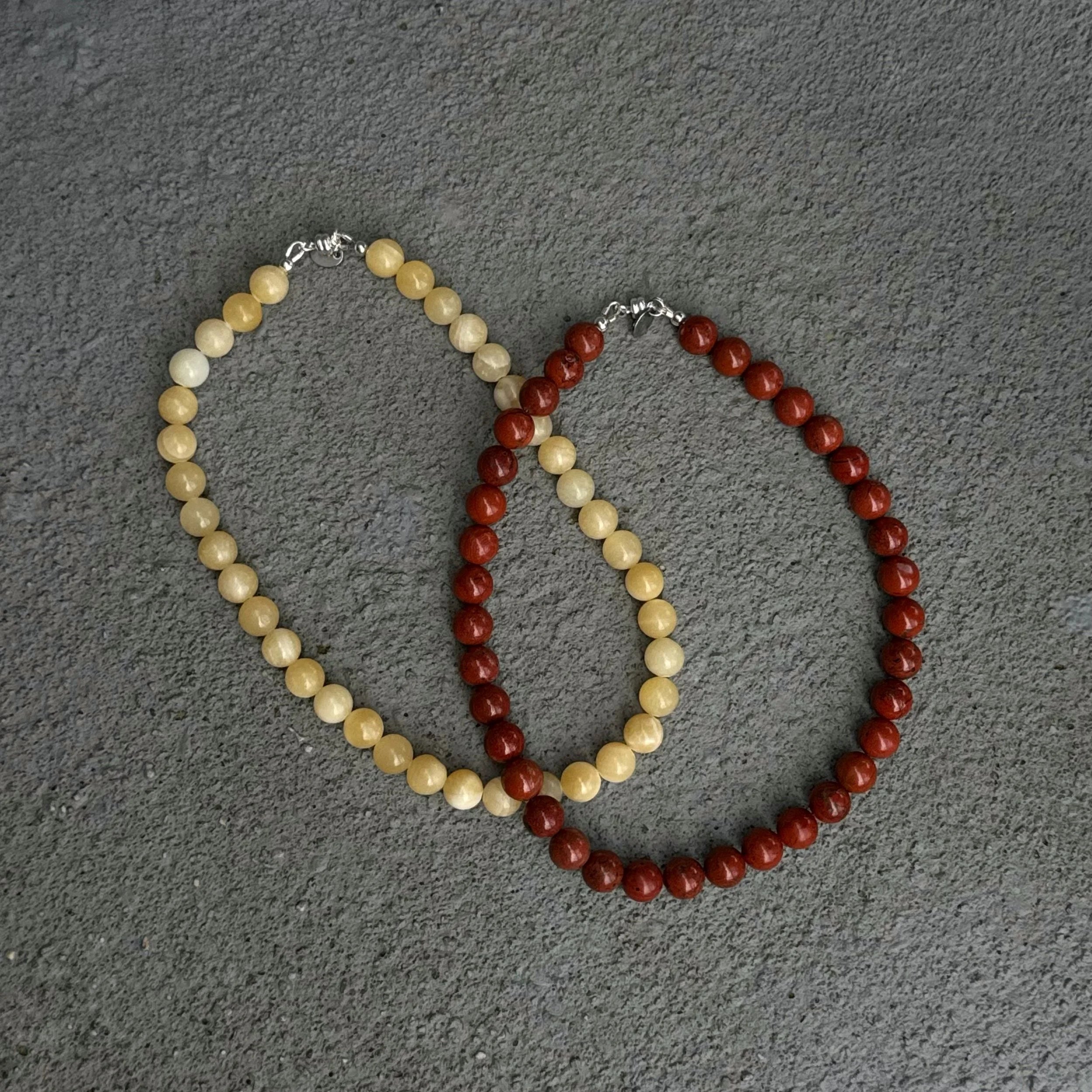Short Yellow Jade Necklace