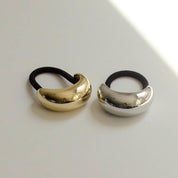 Narrow Crescent Metal Cuff Hair Tie