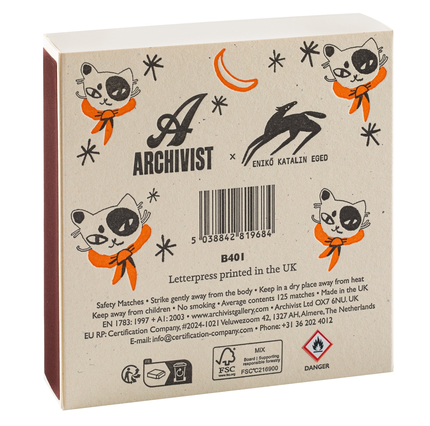 Square Safety Matches