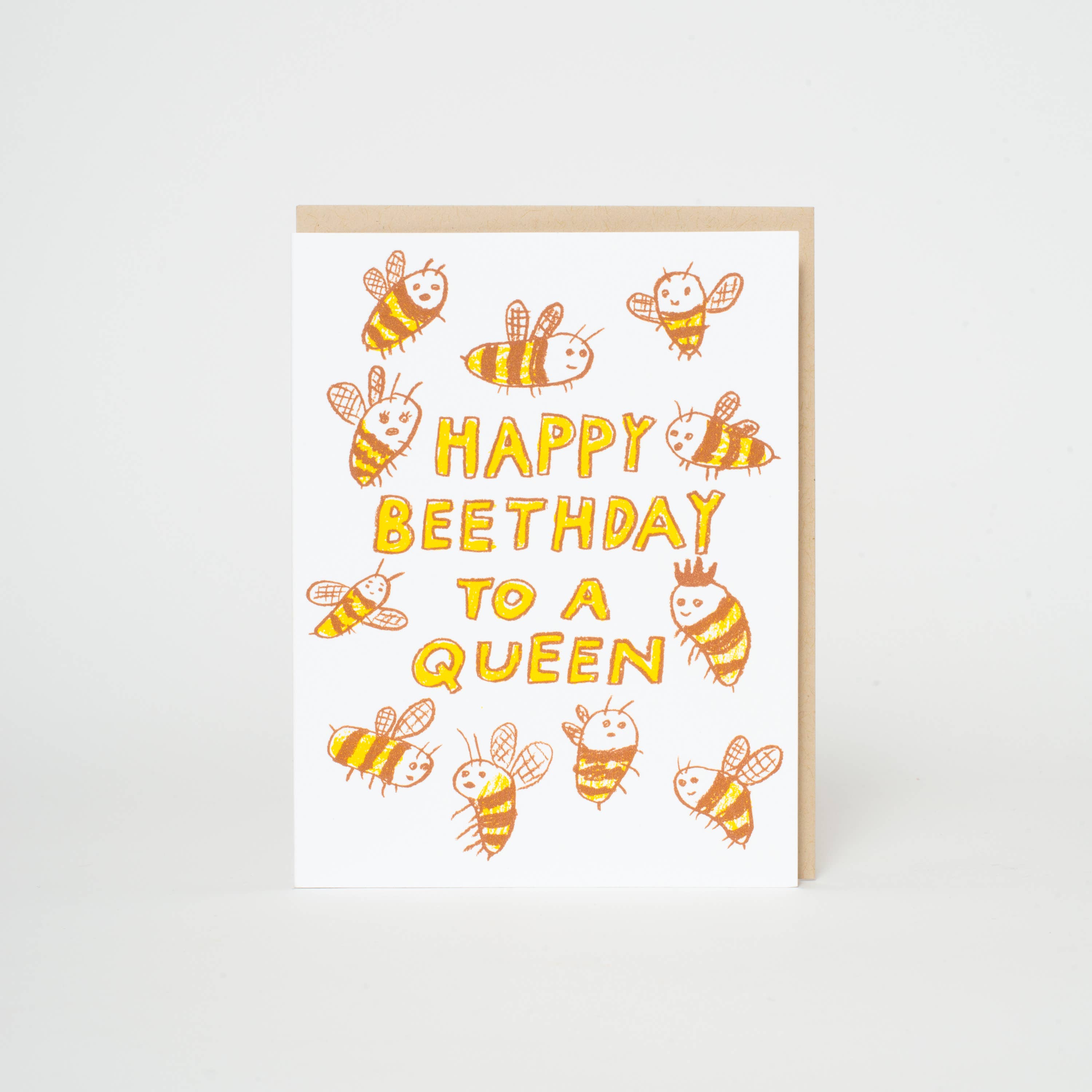 Beethday Queen Card