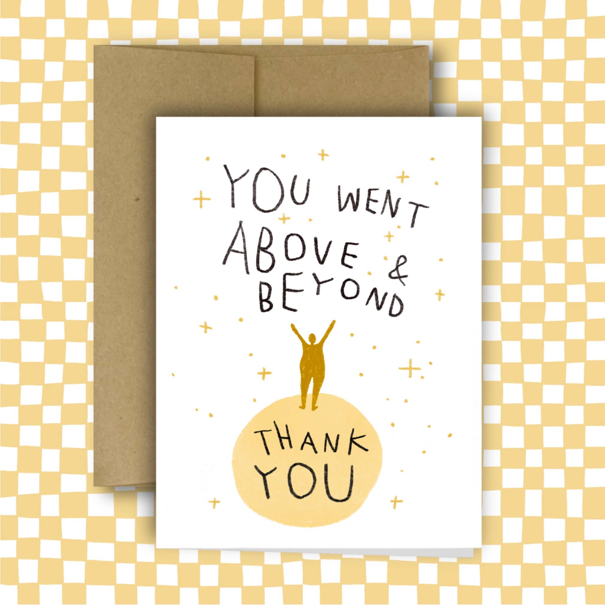 You Went Above and Beyond Card