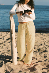 Linen Track Pant