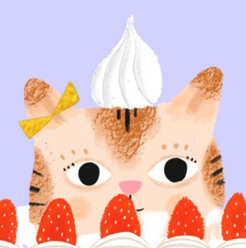 Kitty Cake Birthday Card